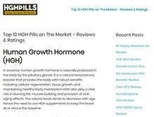 Tablet Screenshot of hghpills.net